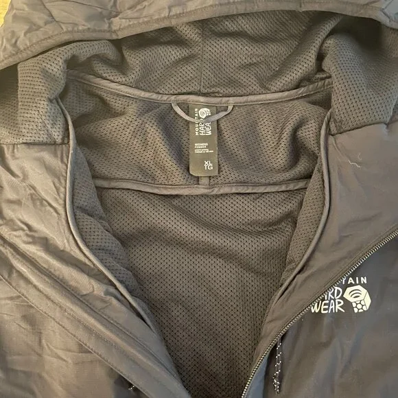 Mountain Hardwear Kor Airshell Warm Ws Hooded Jacket, size XL, color black - Picture 4 of 9